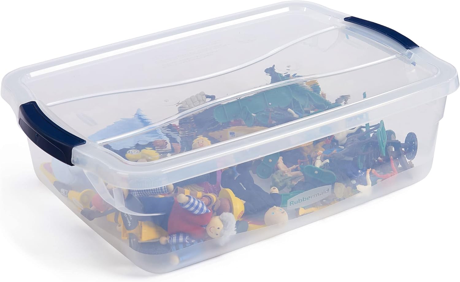 Rubbermaid Cleverstore 17 Qt Clear Storage Bins with Lids. 6-Pack. Stackable. BPA-Free. Made in USA - Image 7