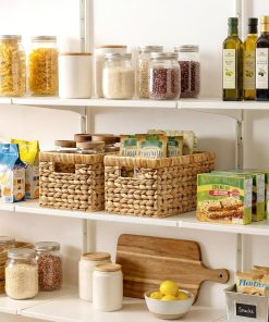 Alternative view of StorageWorks Wicker Basket. Baskets for Organizing. Storage Basket with Built-in Handles. Water Hyacinth Shelves (Medium 2-Pack. Natural Hyacinth)